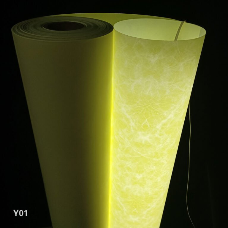 Bahan kain perkamen kanggo warna lampu sing digawe saka pabrik mega China