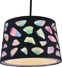 2 tiers fabric lamp shade pendant light made in China