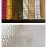 2022 new lamp shade material linen fabrics from MEGA shade and materials factory