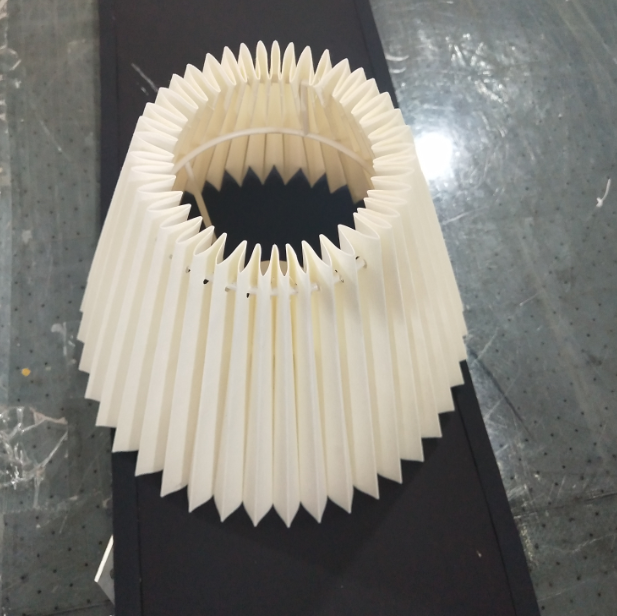 Pleated hard back cream ສີ​ຂາວ​ທັງ​ສີ​ມ້ານ​ຂຶ້ນ​ແລະ drum cylinder ການ​ອອກ​ແບບ​ຮູບ​ແບບ fabric lamp shades Made in China ໂຄມ​ໄຟ​ອອກ​ແບບ​ໃຫມ່ 2022