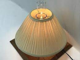 bespoke pleated soft back fabric oil lamp lamp shade