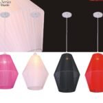 silk ribbon twined fabric lamp shade at customized size from China shade factory MEGA light