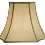 soft back fabric lamp shade new design Cut Corner Scalloped Skirted Lamp Shade
