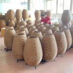 wicker and rattan lamp shades and lights from china maker MEGA