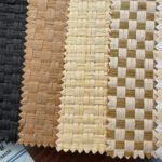 新型燈罩材料不同顏色嘅人造竹織物