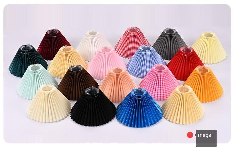 tigdesinyo sa DIY pleated hard back fabric lamp shade family 20230603 Gihimo sa China ang mga gidak-on sa 1600by200H